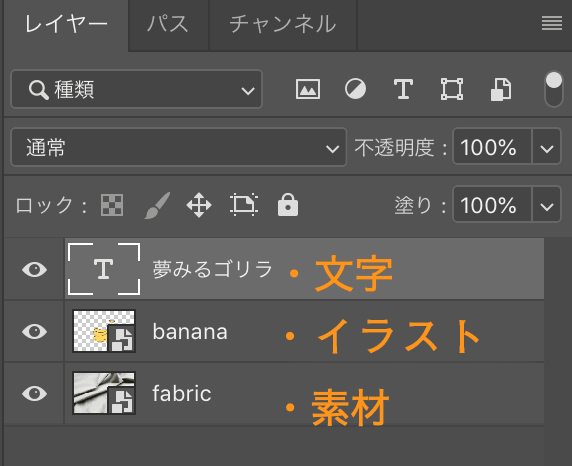 布や紙など Photoshopで複雑なシワにイラストや文字を合わせるテクニック 夢みるゴリラ