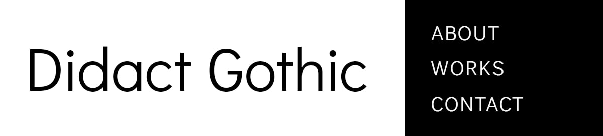 googleフォントのDidact Gothic